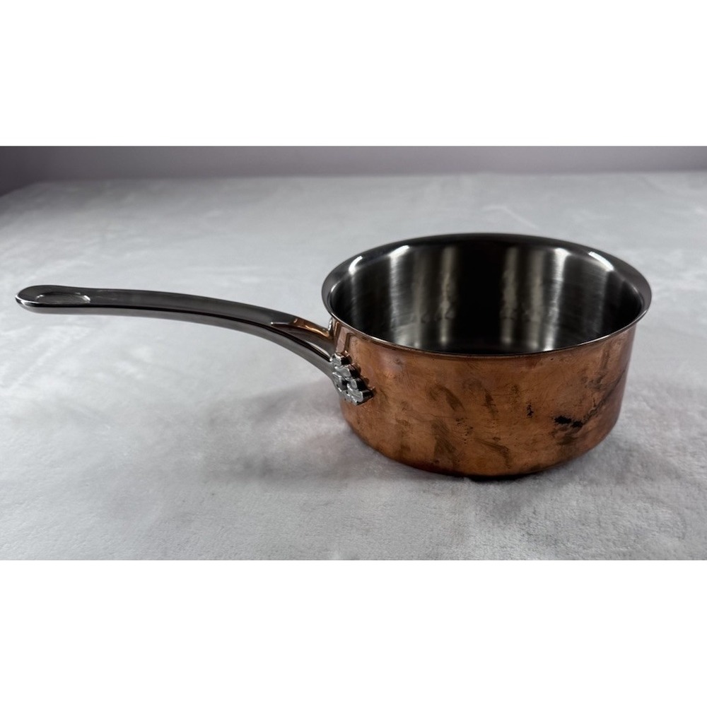 Ruffoni  Copper Saucepan With Pineapple Knob Glass Lid Rare Retired - Picture 3 of 12